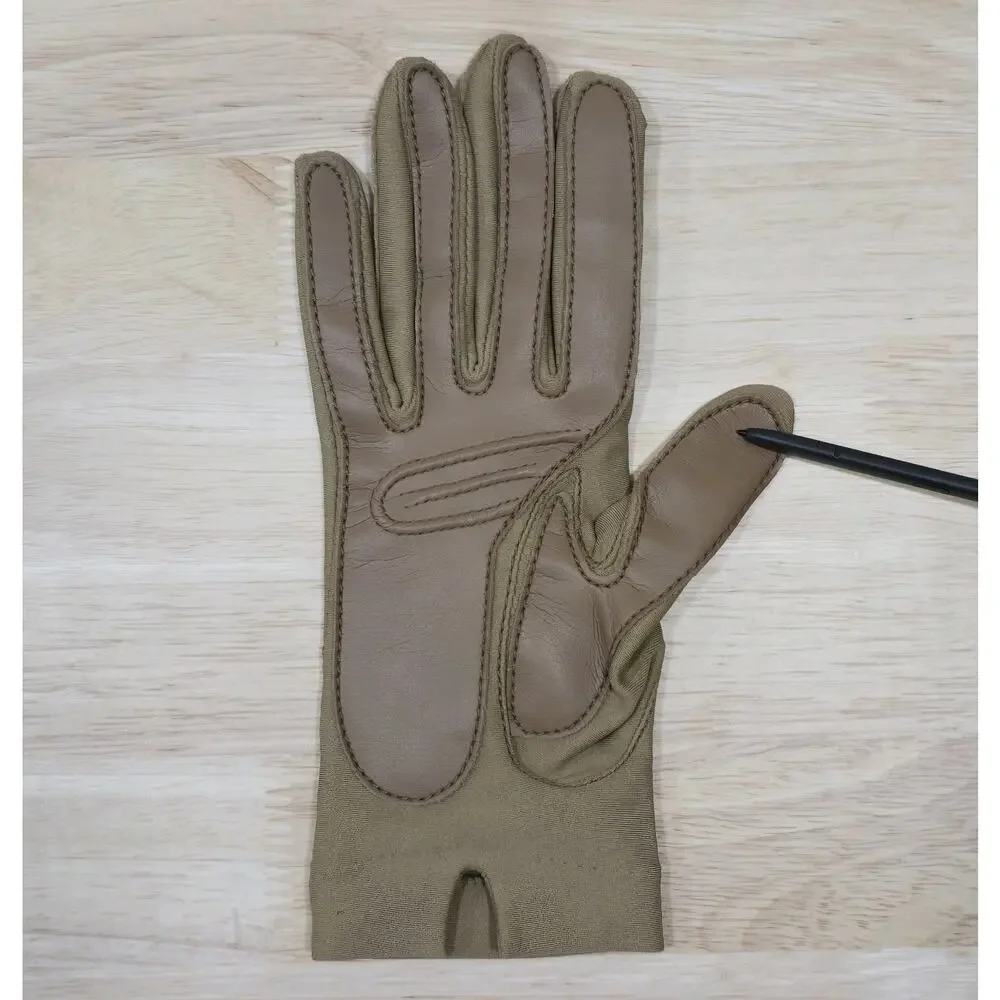 Women's Sheer Energy Gloves By Leggs One Size Stretch Fit Beige Tan - Picture 5 of 8